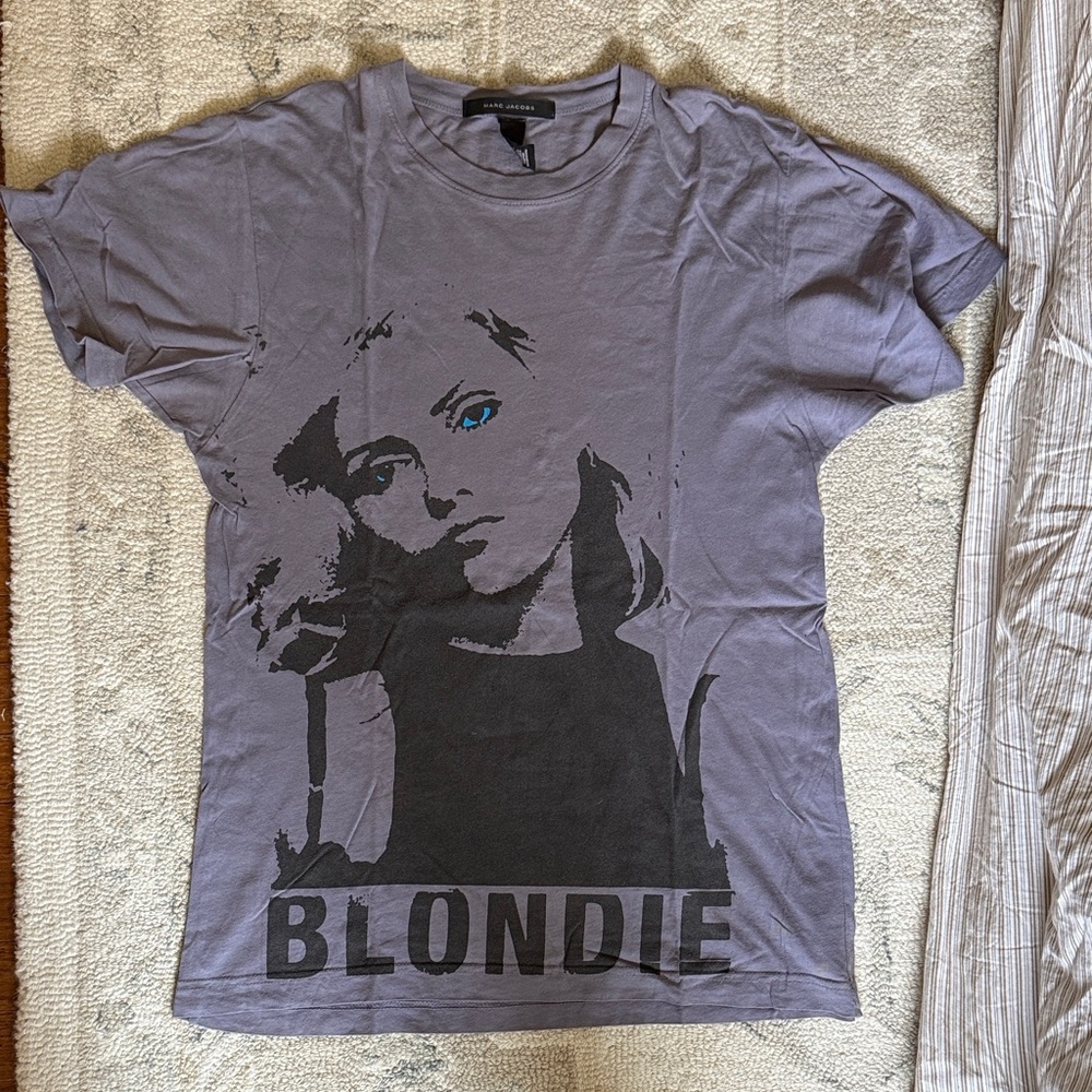 Marc Jacobs Blondie Purple Gray Crewneck Tee